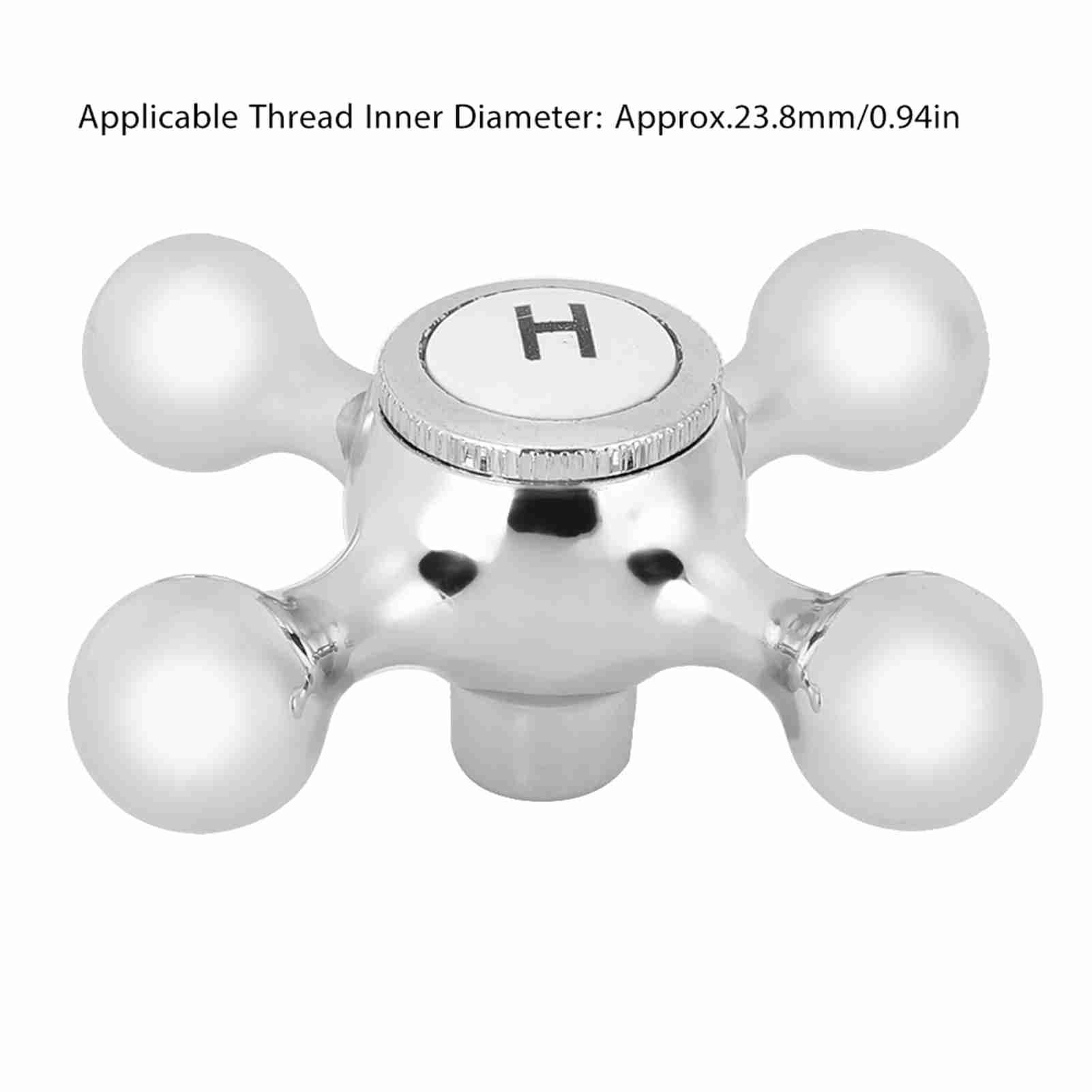 Amazon | 蛇口ハンドル おしゃれハンドル 十字ハンドル 銅 クロム